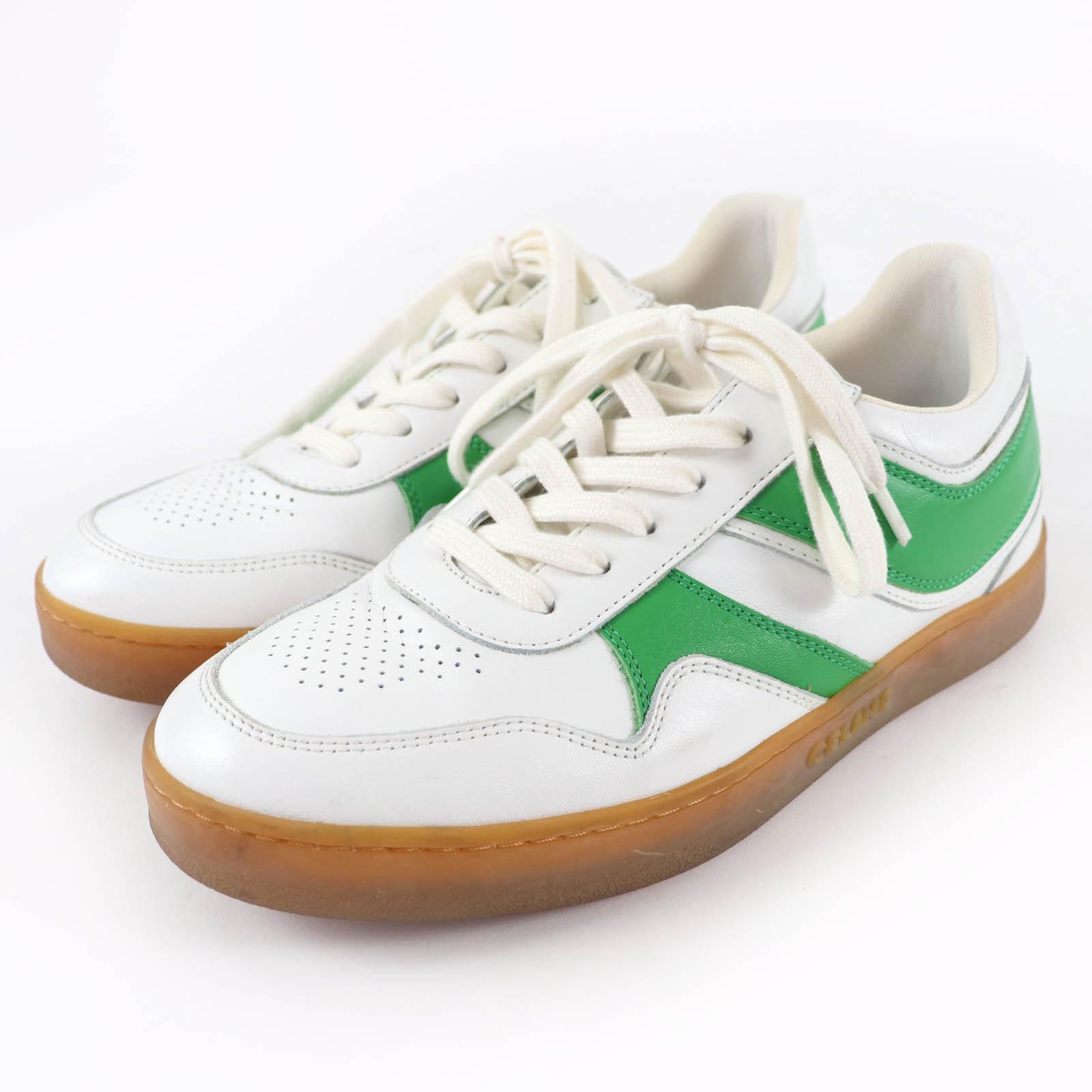 

Great CELINE sneakers trainer Low lace-up leather white leather Women 38 Used
