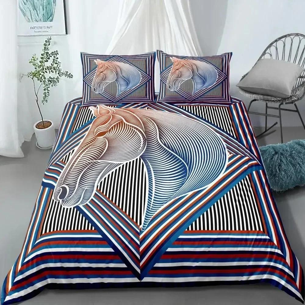 Top Constellation Duvet Cover Set Aries Galaxy Theme Twin Bedding Set King Size Polyester Quilt Cover for Constellation Lover