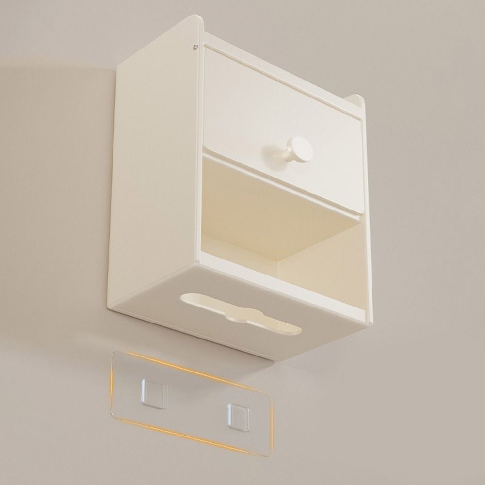 Wall Mounted Bathroom Tissue Box Waterproof Draw Tissue Box Practical Toilet Paper Holder Bathroom