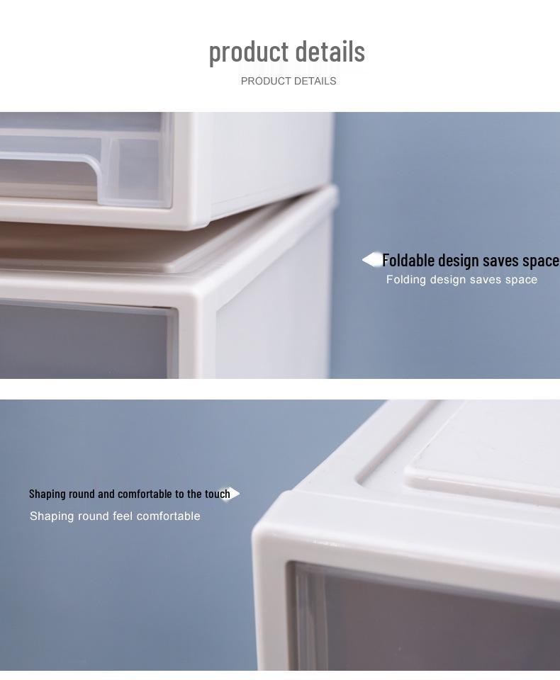 Drawer-Style Plastic Organizer Box: Multi-Layer Storage for Wardrobe & Clothing