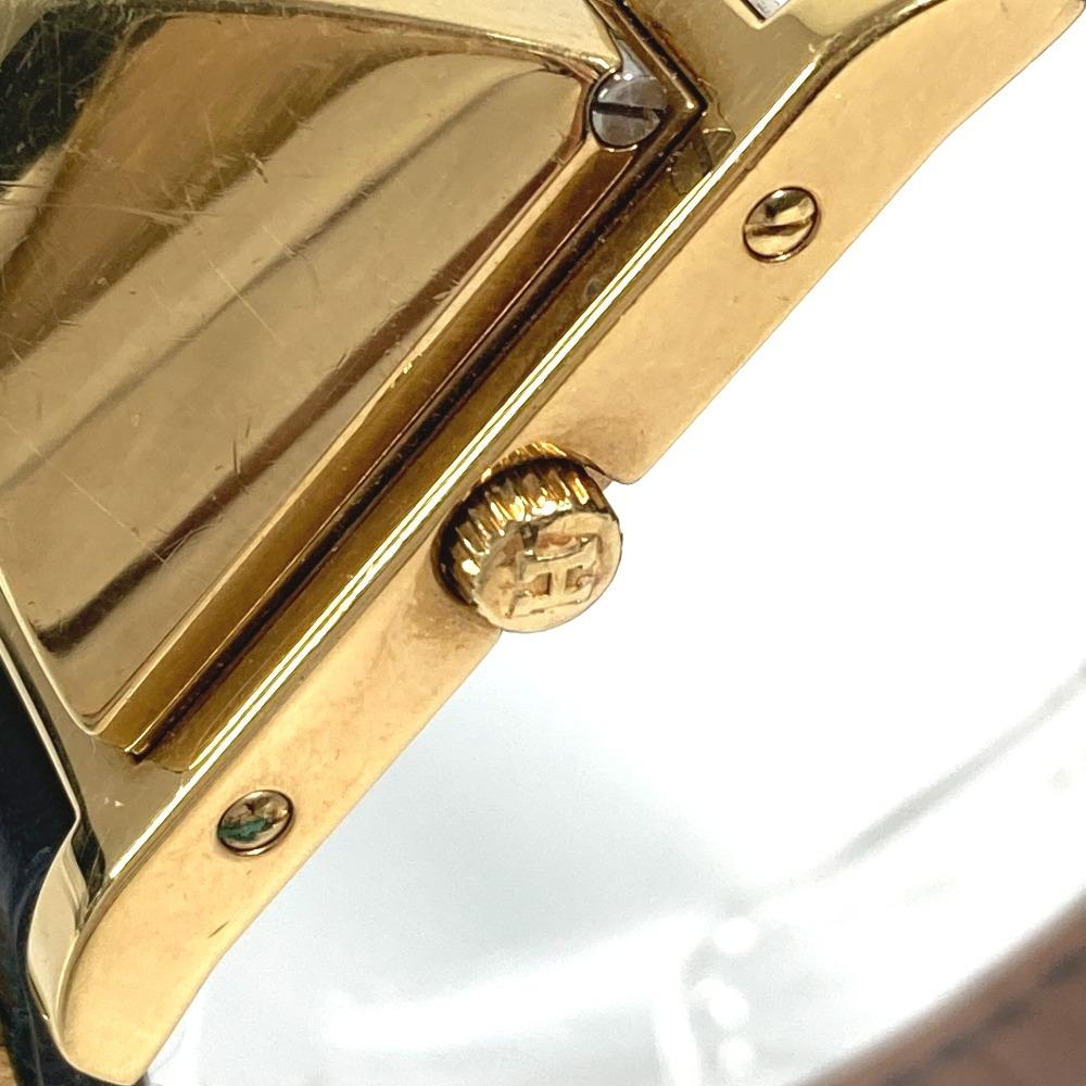 HERMES Medor Quartz Bracelet Watch Watch Clock Wristwatch Leather Black