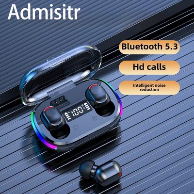 Cuffie Bluetooth Display Digitale Effetto Luce Dinamica RGB Abbagliante Cuffie Bluetooth In-ear Modello Sportivo