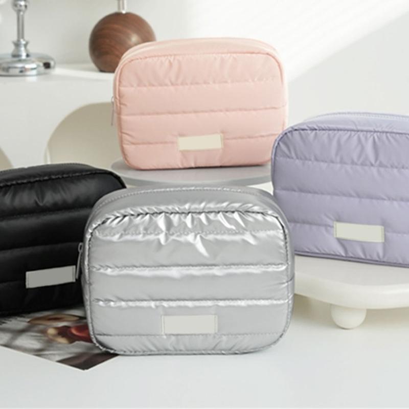 Women's Makeup Bag With Zippered Closure Cosmetic Pouch Toiletries Bag For Travel Daily Use And Gym Essential