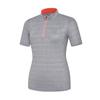 KOLPING Women'S Zip-Up High Cool Hiking Short Sleeve T-Shirt Taupe (Women'S) Krt4827W