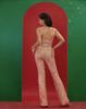2025 Mode Pailletten Ketting Taille Riem Afslankende Jumpsuit