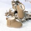 Children Snow Boots Classic  Boys Girls  Ankle Boots Winter Faux Fur Thick Bottom Non-slip Outdoor Kids Shoes