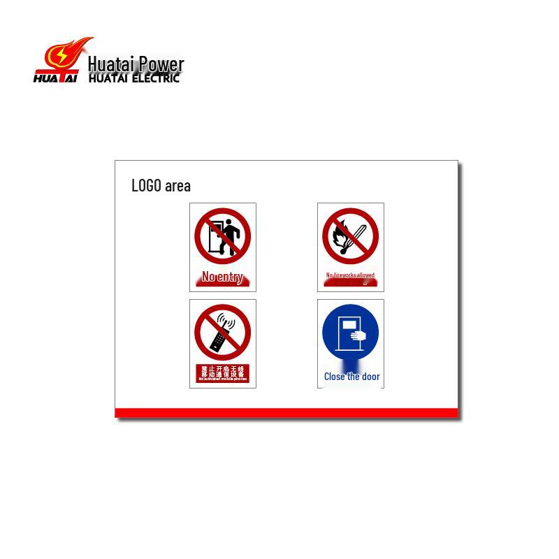 HUATAI HT-FSN-B01 Acrylic Electricity Safety Combination Sign