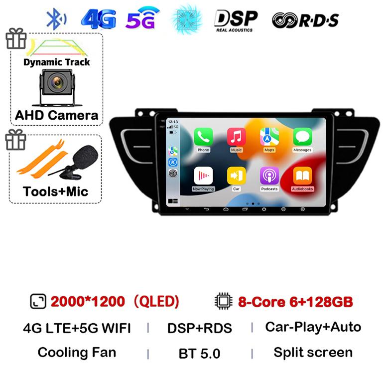 Android 14 Carplay Auto For Geely Atlas NL-3 2016 2017 2018 2019 2020 Car Radio Multimedia Video Player Navigation GPS Stereo