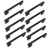 10 x Furniture handle black 96 mm metal