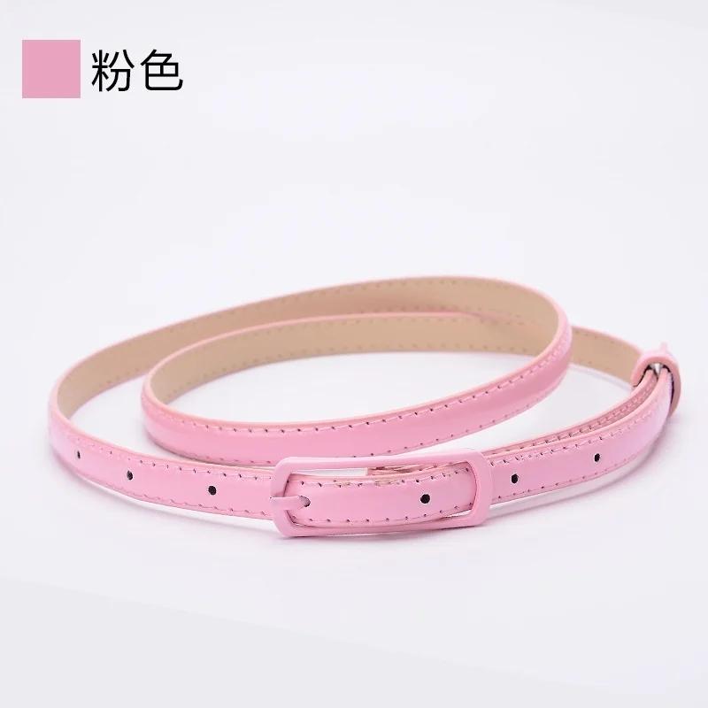 Ladies Fine Belt Japanese Word Buckle PU Belt Ladies Fashion Belt Thin Waist Skirt