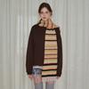 Wool Blended Tassel Striped Scarf Women's Winter Japanese Vintage Atmosphere Soft Woolen Scarf