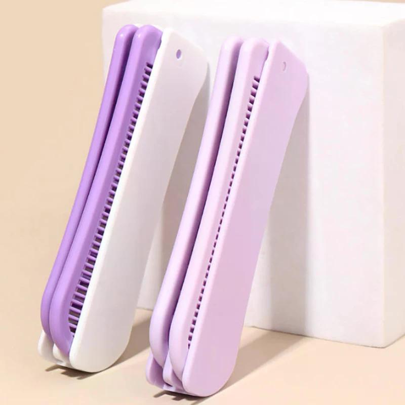 Portable Travel Folding 2-in-1 Brush Anti-static Styling Comb Professional Hair Styling Tool Special For Real Hair Wigs