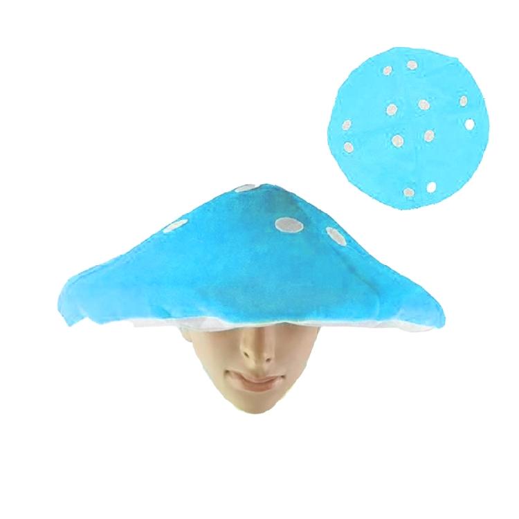 Rolig Plyschsvamphatt Unisex Huvudbonad för Halloween Cosplay-evenemang Nyhetskostymhatt Huvudbonad Hinkhatt för Fest