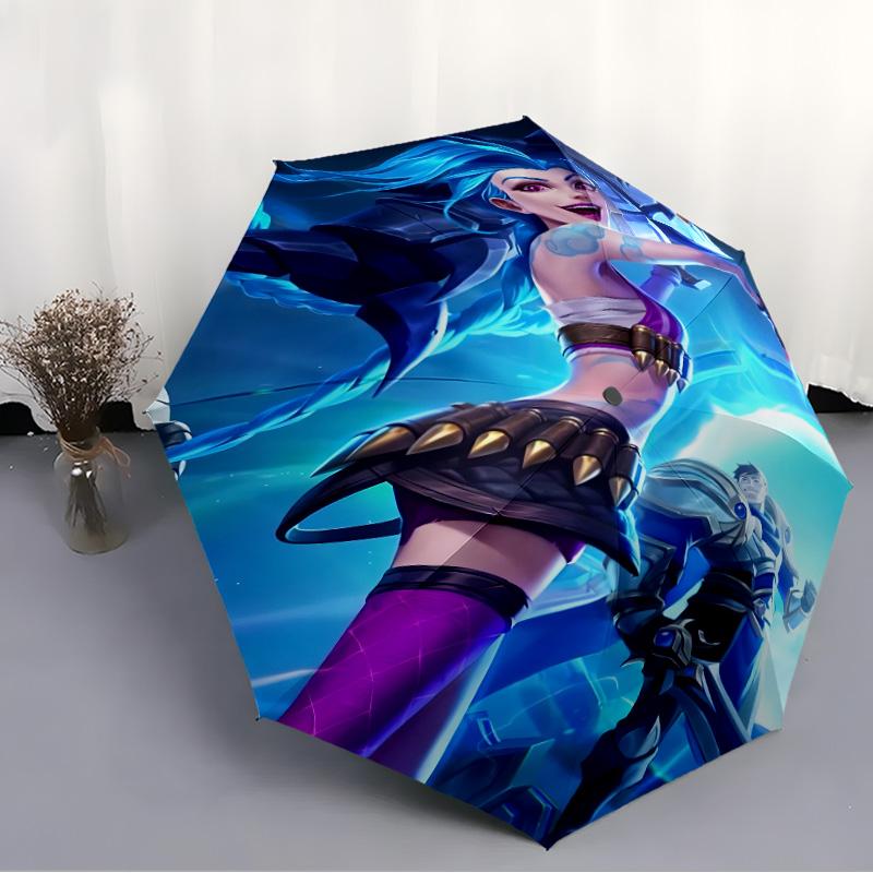 1pc Game L-Lol Umbrella, Sun Protection, And UV Shielding. It Has Eight Sturdy Ribs for Outdoor Use And Perfect As a Holiday Gift