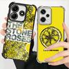The S-Stone R-Roses Soft Phone Case For Xiaomi Redmi Note 14 15 Pro Plus 13 12 11S 11T 5G 10 9S 9 Plating Anti-Fall Fundas
