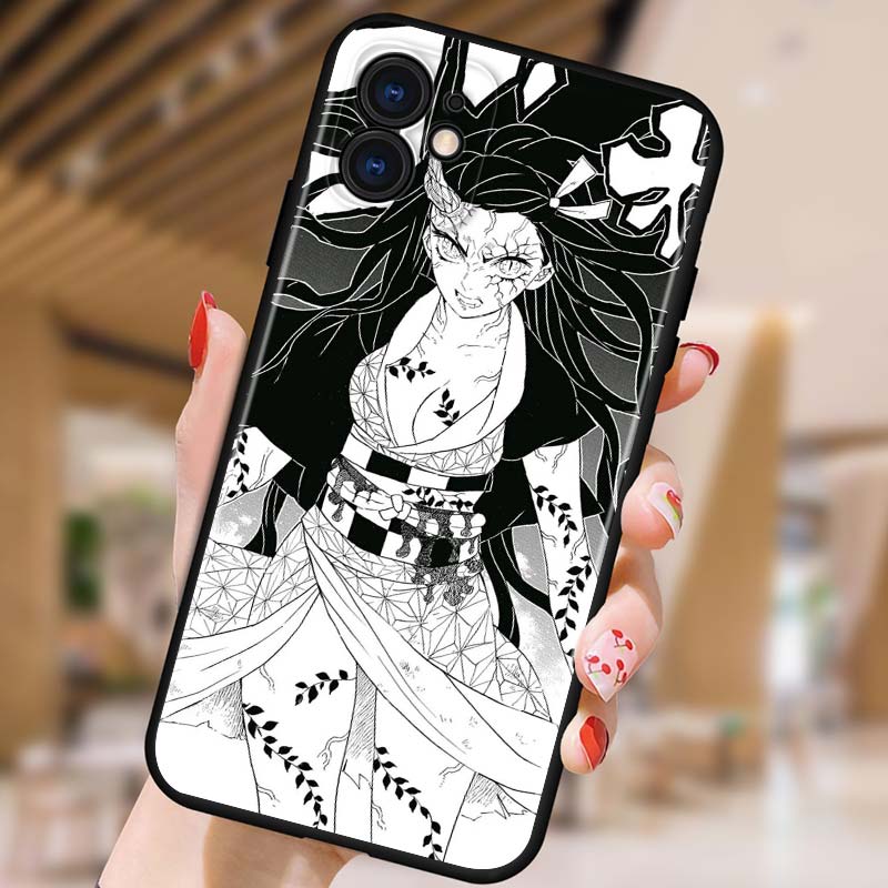 

Чехол для телефона Demon Slayer Anime для Apple iPhone 12 Pro Max Mini 11 Pro XS Max X XR 6S 6 7 8 Plus 5S SE2020 Black iPhone 5 5S SE