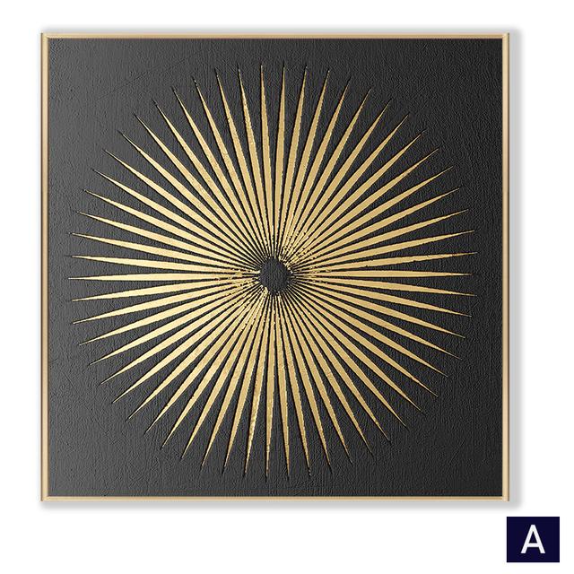 

Абстрактные винтажные золотые роскошные постеры, скандинавская картина на холсте, домашний декор, настенное искусство, ретро-принт, минималистичная картина для гостиной 21cm×30cm No Frame