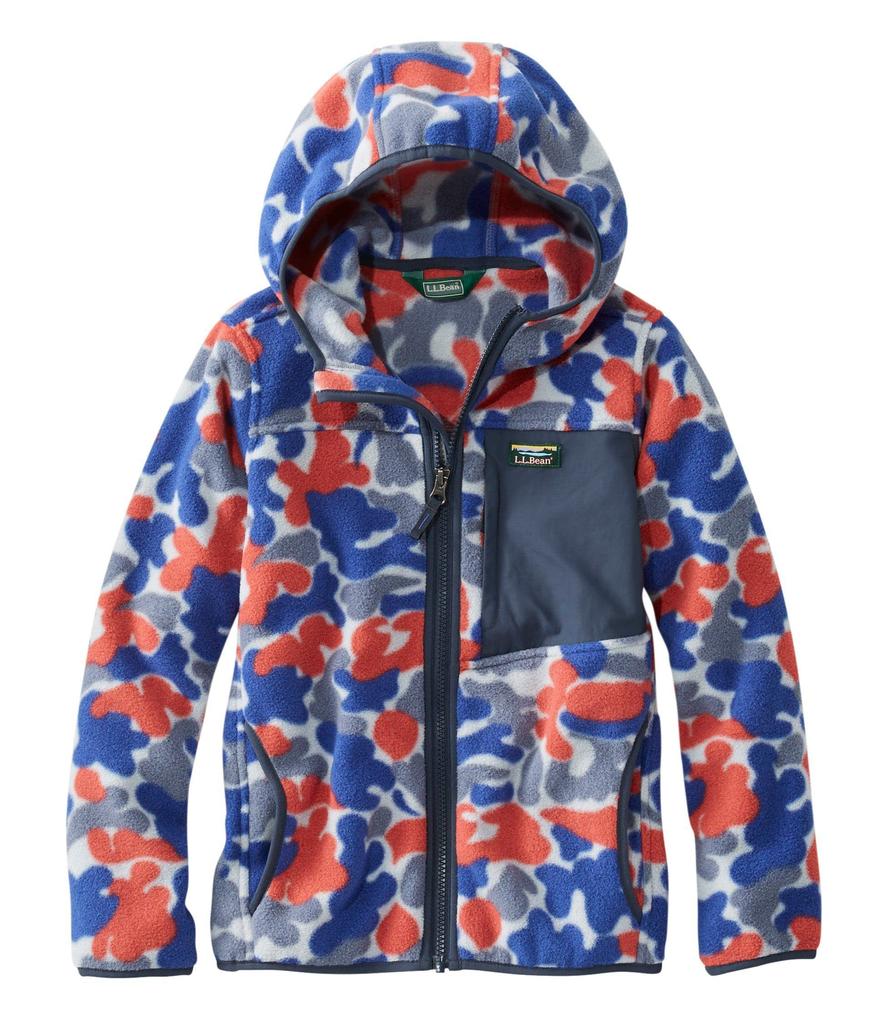 Barn Retro Fjell Klassisk Fleece Trykk Store Barn M Vintage Indigo Kamuflasjetrykk Flerfarget 1000084956 [LLBEEN] Jakke, 10-12