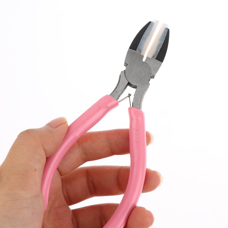 1Pcs Flat Nose Pliers Double Nylon Jaw Pliers Jewelry Plier Wire Straightentener Craft And Diy Tool Kit For Jewelry Making