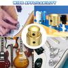 uxcell Metal Guitar Knobs Inch Universal Volume Tone Knobs Bass Speed Control for Guitar and Bass with Gold 1/4 Wrench, 4pcs,