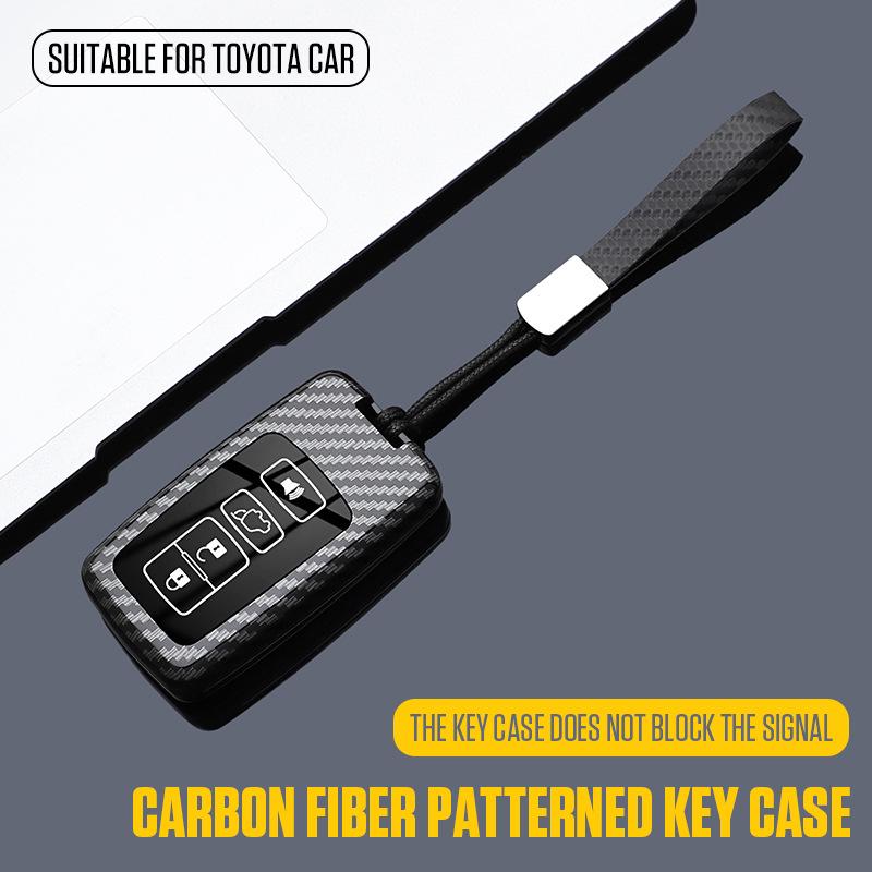 Housse de clé premium pour Toyota Land Cruiser, Prado, Prius importés