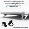 2Pcs Laptop Stand Mini Portable Holder Foldable Nvisible Laptop Riser Bracket For Notebook Stand Cooling Holder