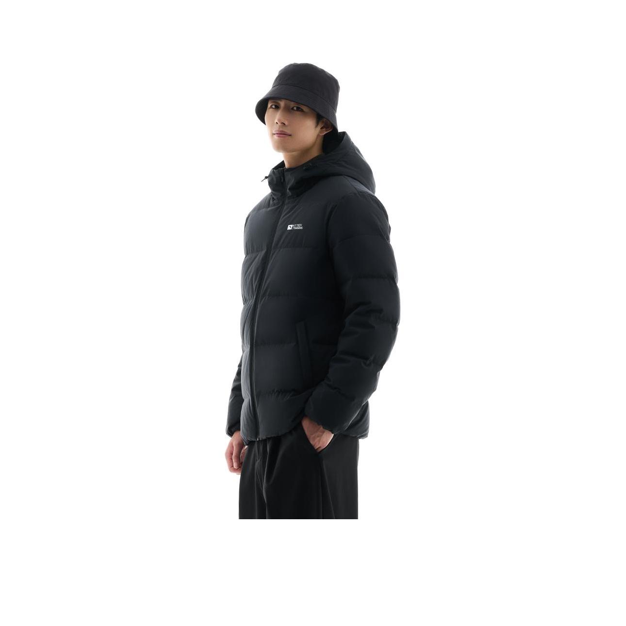 Anta Dynamic Series Casual Warm Hooded Down Jacket Men Outerwear Basic-Black 952447921-2 4XL