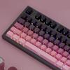130+ Keys Gradient Keycaps Side Printed Shine Through PBT Double Shot OEM Profile for MX Switches Gaming Keyboard Caps