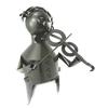Les Trésors De Lily [N5490] - Bottle Holder 'Metal Sculpture' Violinist - 27. 5x9 Cm