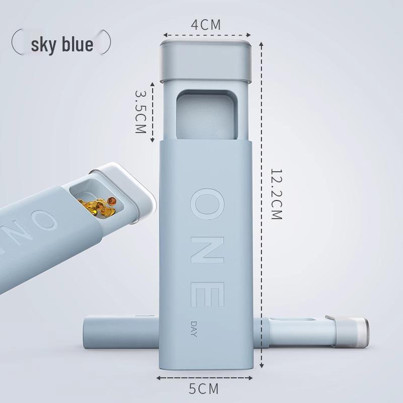 7-Day Portable Pill Organizer: Large Capacity, Morning-Noon-Evening Compartments, Compact Weekly Dispenser