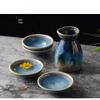 Set Giapponese Retrò in Ceramica Shanggqi per Sake e Vino Bianco