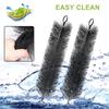 AD23-10PCS Stainless Steel Core Brush Aquarium Filter Fish Tank Clean Tools Brush Pond Biochemical Filter Brush Filter