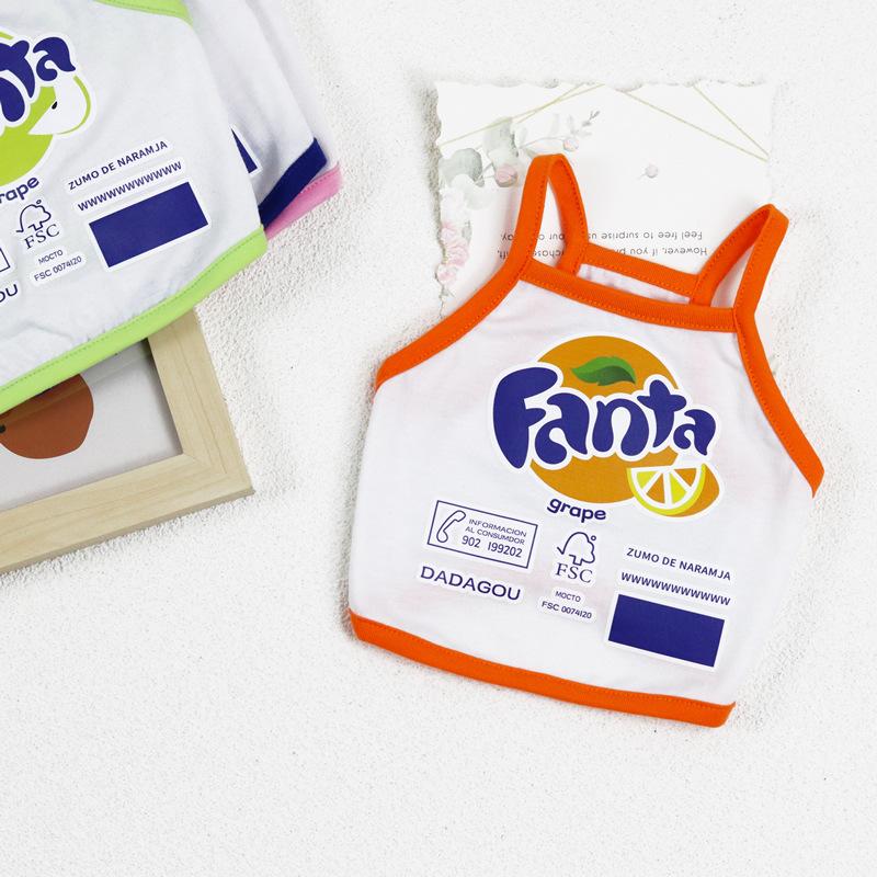 

Новая одежда для питомцев Тонкая одежда для собак Майка для собаки Soda Ketong с принтом винограда, лимона, апельсина Одежда для питомцев кошек Одежда для щенков XXL