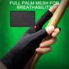 Loogeel 1Pcs Open Finger Billiard Gloves Breathable Snooker Pool Gloves Three Fingers Non-Slip Sports