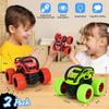 Monster Trucks Toys for Boys Toddler Push and Go Truck Race Cars Flip Stunt Car Toys for Kids Christmas Birthday Gifts