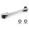 Portable 1/4 Inch Double Ended Quick Socket Ratchet Wrench Screwdriver Bit Spanner Two-way Adjustable Hand Tools XYZ