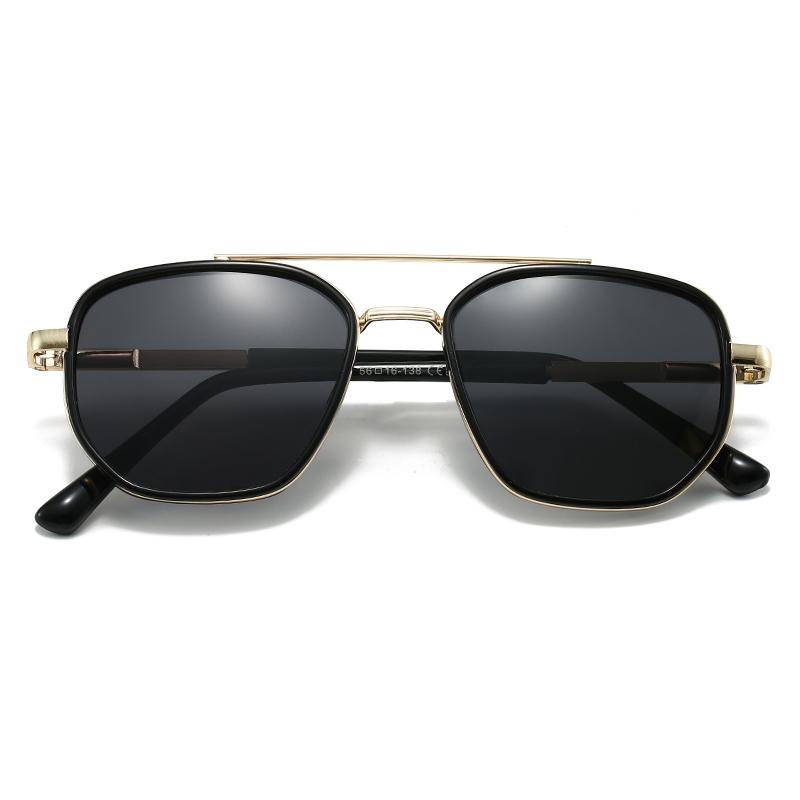 H6002 1pc PC Full-Rim Squared Frame for Women Korean Style Driving Europe and America Trend Retro Sunglasses