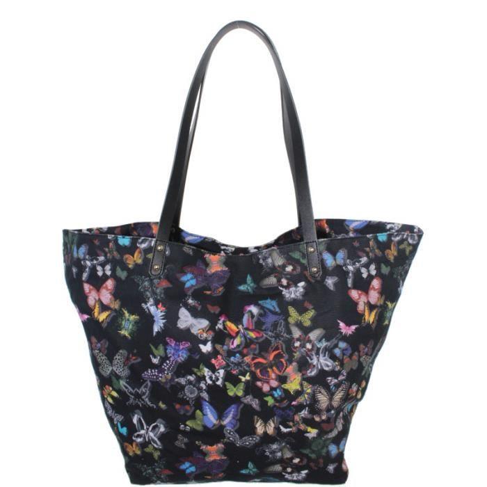 Nákupní taška - Christian Lacroix - ref_twc36763 - Černá - Plátno - Nošení přes rameno