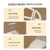 Translucent Flocked Anti-Slip Adult Clothes Hanger for Home Storage