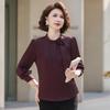 Women's Elegant Ribbon Long Sleeve Blouse