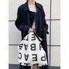 Women Trench Coat Spring Autumn Fashion Turn-down Collar Double Breasted Patchwork Long Trench Coat Slim Wind Coat
