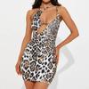 Sleeveless Strap Sexy Leopard Sheath New In Dresses for Women Casual Loose Mini Summer Dress
