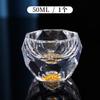 Tea Set Master Cup, Crystal Glass, Gold Leaf Tea Bowl, High-End Tea Brewing Cup, Kung Fu Cup, Household Use