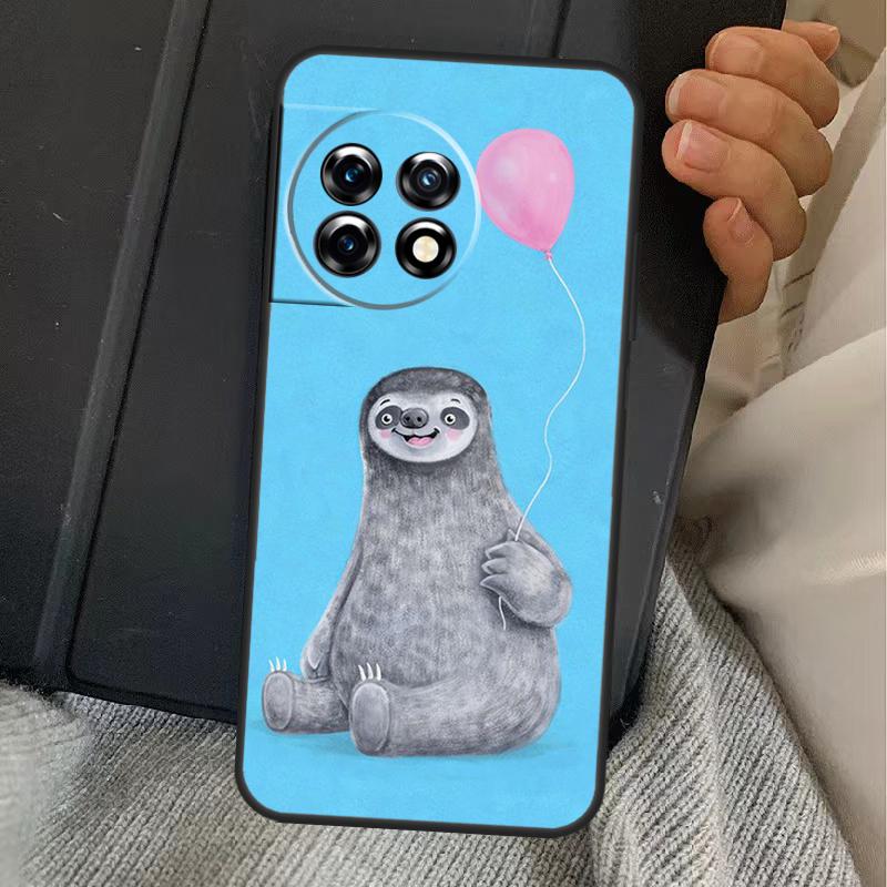 Funny Sloth Case For OnePlus 13R 12R 10R 13T 10T 8T 15 13 12 11 Nord CE 4 3 2 Lite N20 N30 Nord 5 Cover