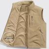 Wasserdichte Fleeceweste für Herren - Beidseitig, Dick, Mehrere Taschen, Outdoor-Gilet