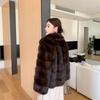 Environmentally friendly fur coat female Russian farmer imitation sable suit collar new fashion light luxury sable coat