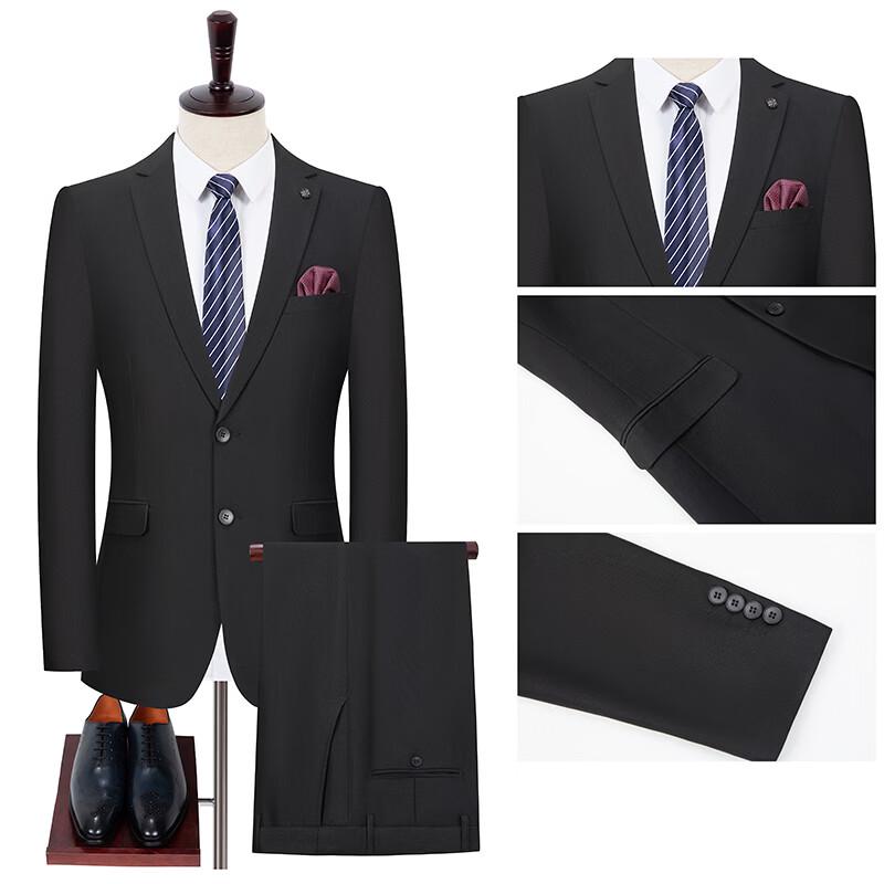 Firstview Men s Business Casual Slim Fit Two-Piece Suit Set 3XL