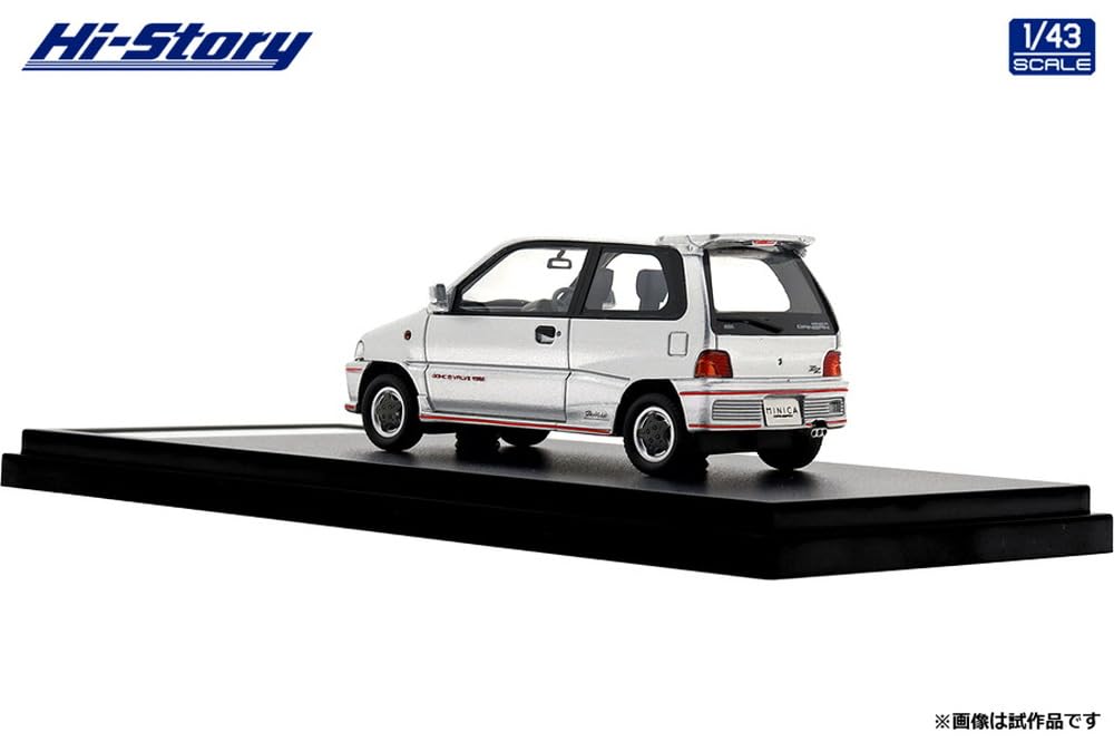 Inter Allied Hi Story Scale MITSUBISHI MINICA DANGAN ZZ Grace Silver Finished Model HS495SL 1/43 (1990)