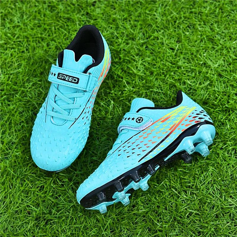 Breathable and Comfortable Sports Shoe Spring Children's Football Shoes Lightweight Soccer Shoes Gym Outdoor Training Sports Men