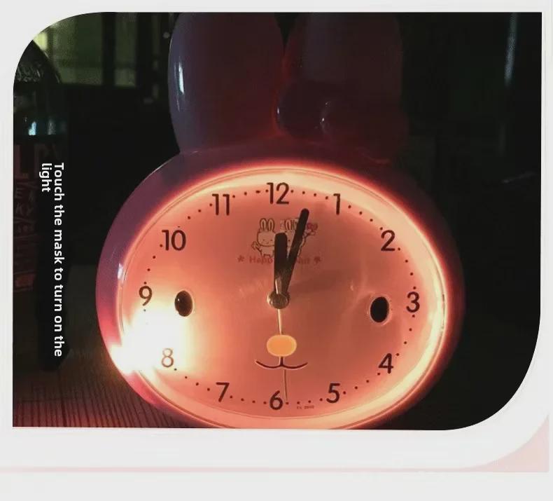 Charming Kids' Luminous Singing Alarm Clock - Silent, Creative, Fashionable, Perfect for Bedside & Study, Great Student Gift